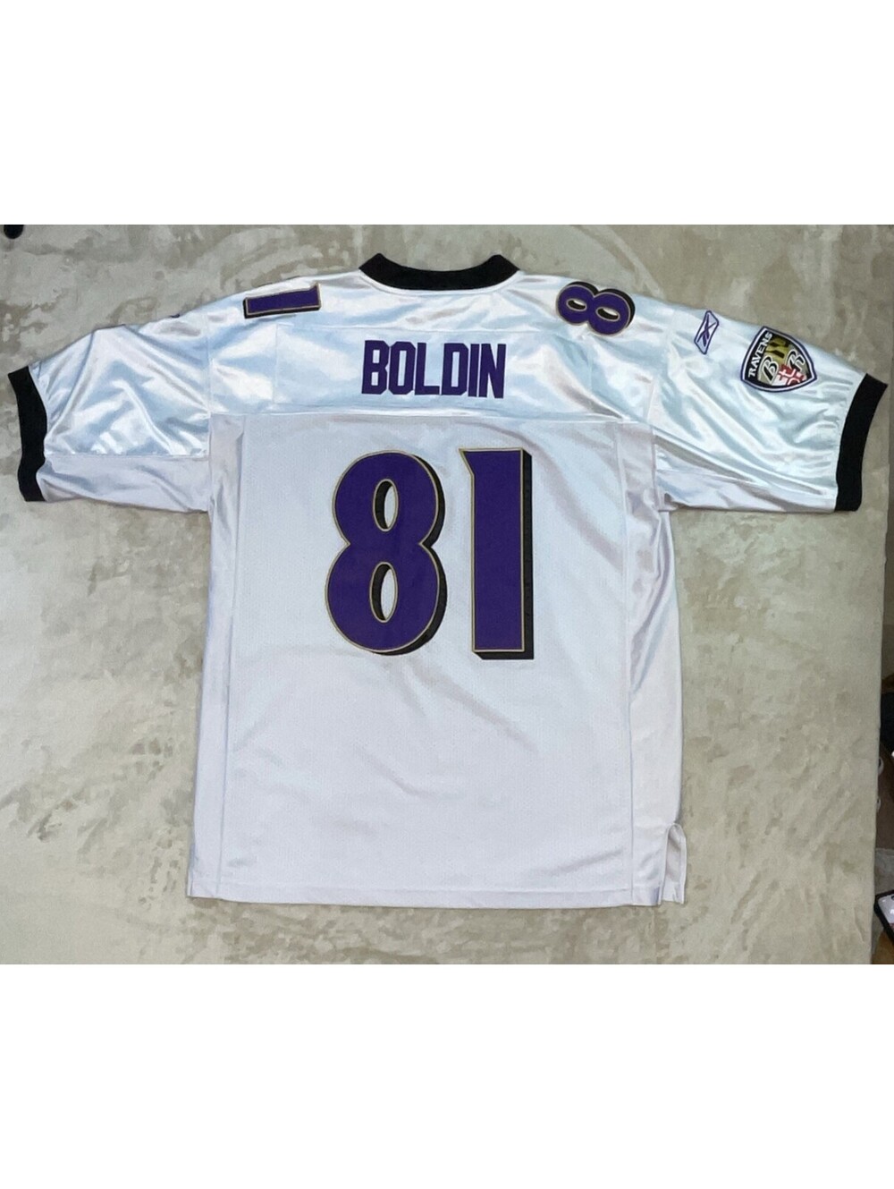 Reebok Onfield NFL Baltimore Ravens Anquan Boldin #81 Football Jersey Mens Sz 52